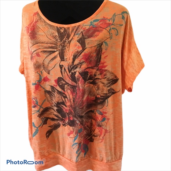 Beverly Drive floral print front criss cross back - Picture 2 of 7